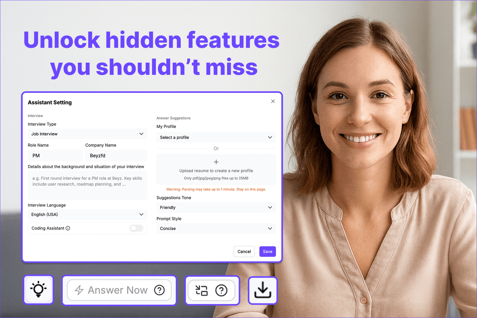 Beyz Assistant Settings and Context Management